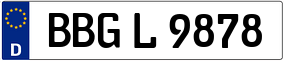 Trailer License Plate